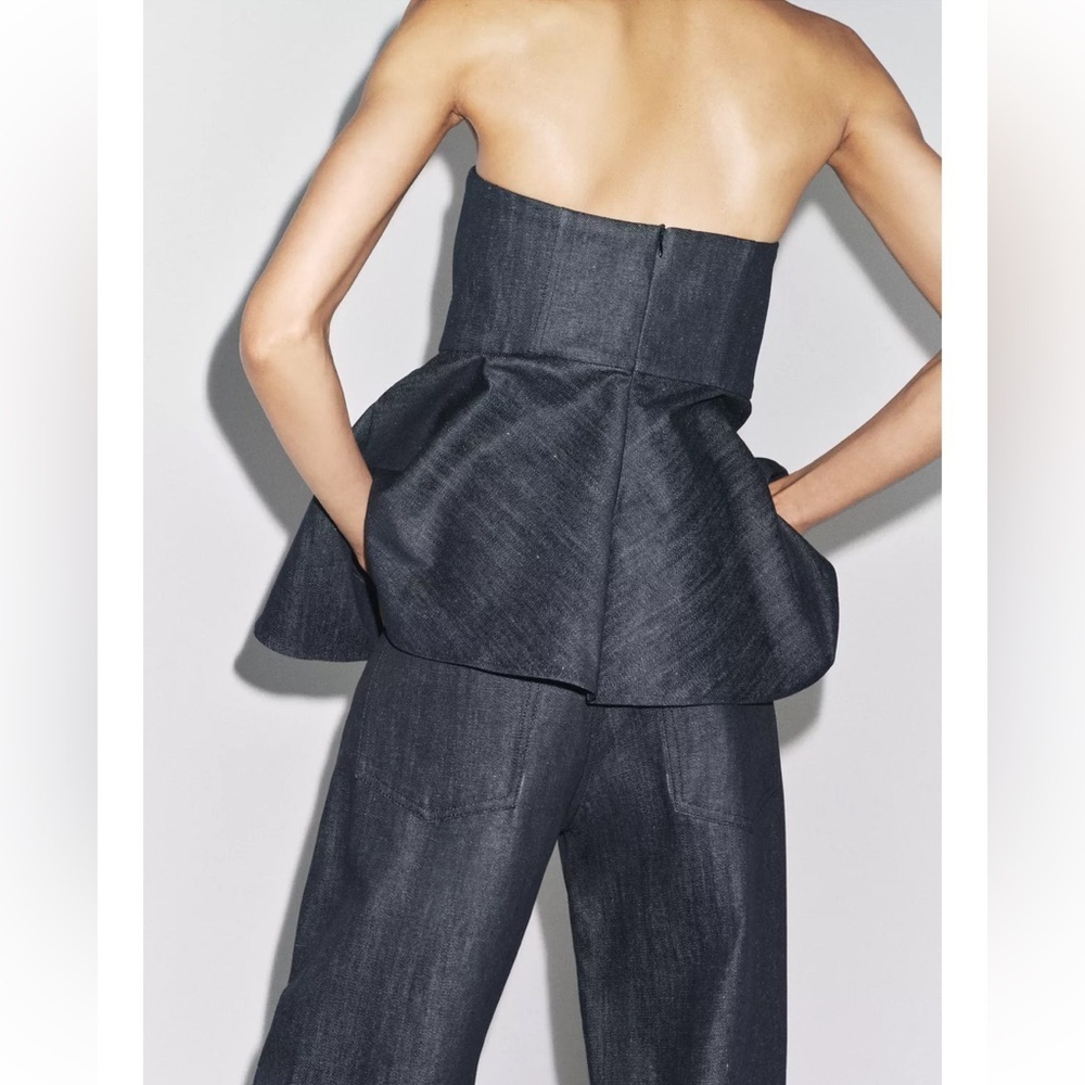 NEW ZARA SUMMER DENIM STRAPLESS TOP  SIZE M and XL
🚨NO DISCOUNT - Picture 11 of 11